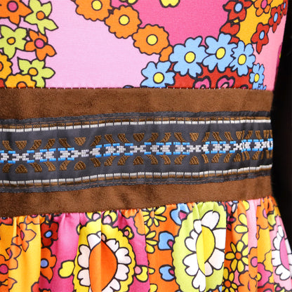 Hippie Jurk Dames met Vest & Hoofdband