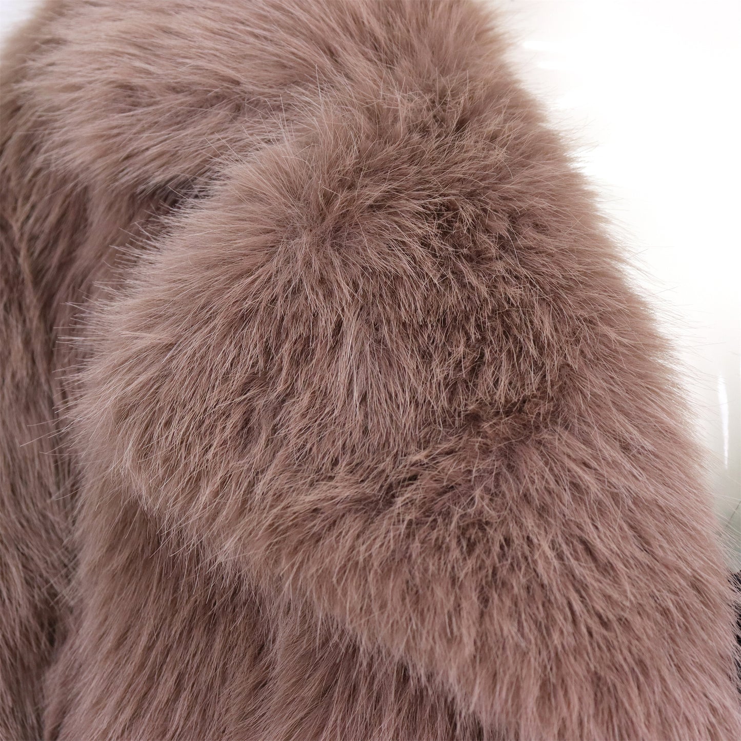 Bruine Faux Bontjas voor Dames