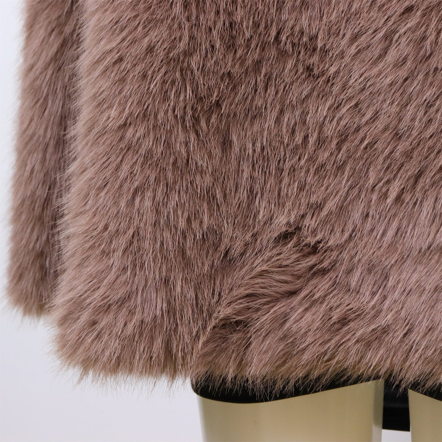 Bruine Faux Bontjas voor Dames