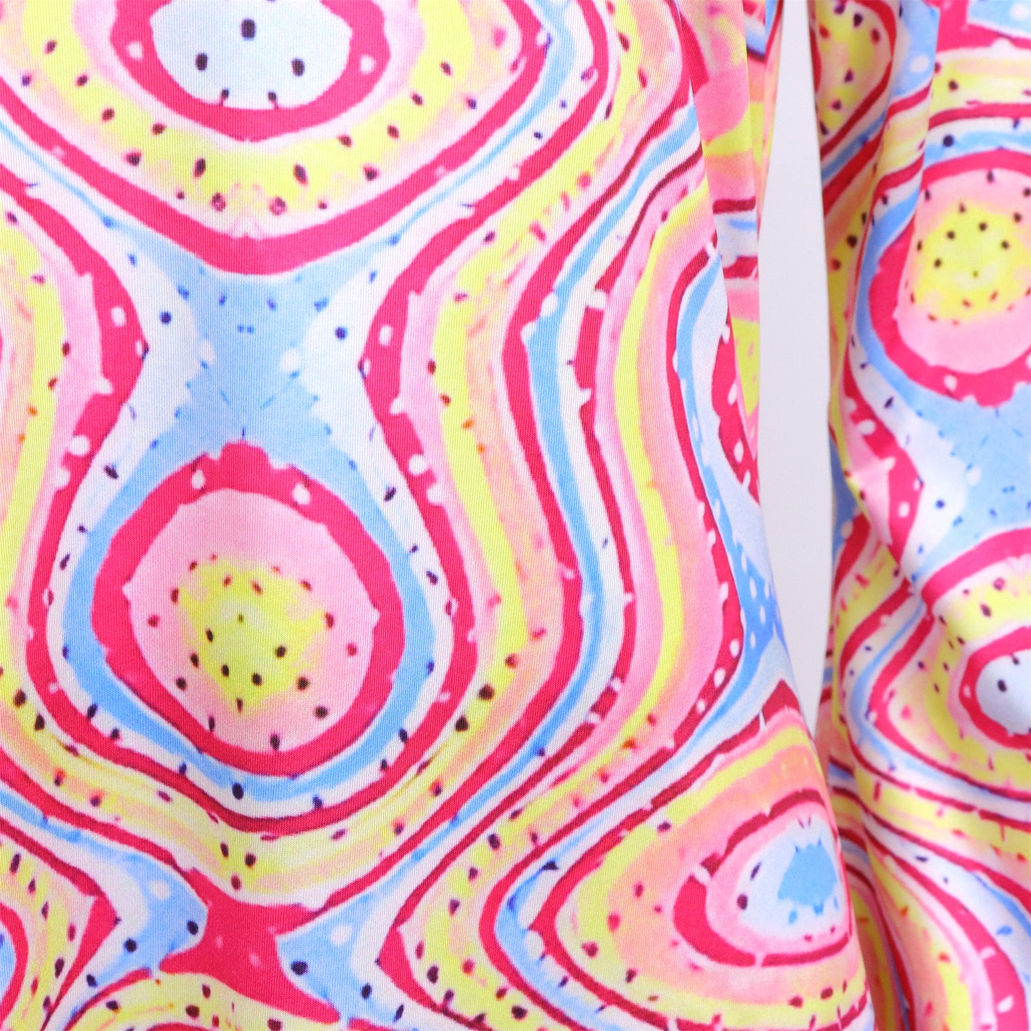 Hippie Verkleedjurk Dames Roze Gekleurde print