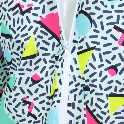 Retro Trainingspak Volwassenen Mintgroen met Retro Print