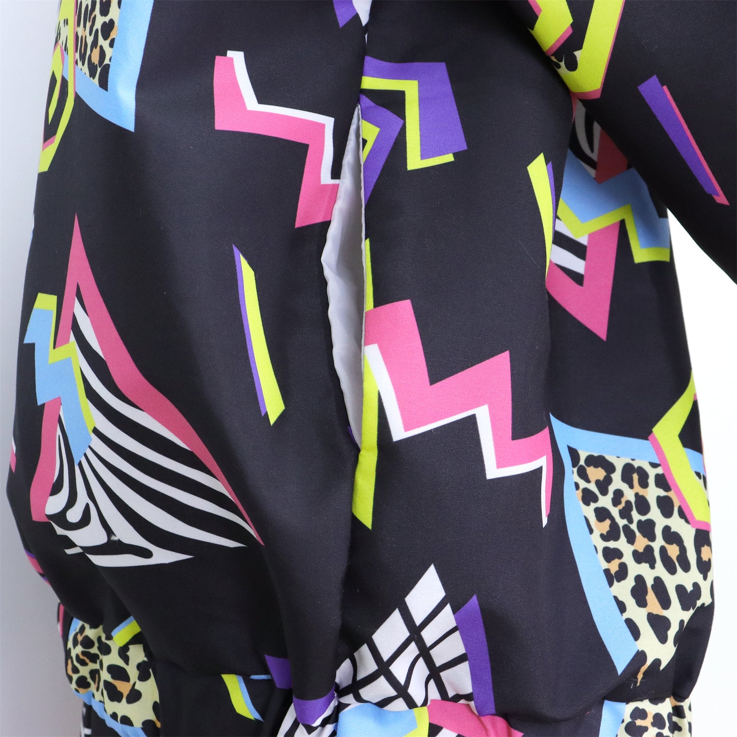 Retro Trainingspak Volwassenen Zwart met Retro Print