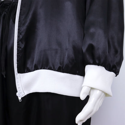 Retro Trainingspak Volwassenen Zwart met Neon Roze & Groen