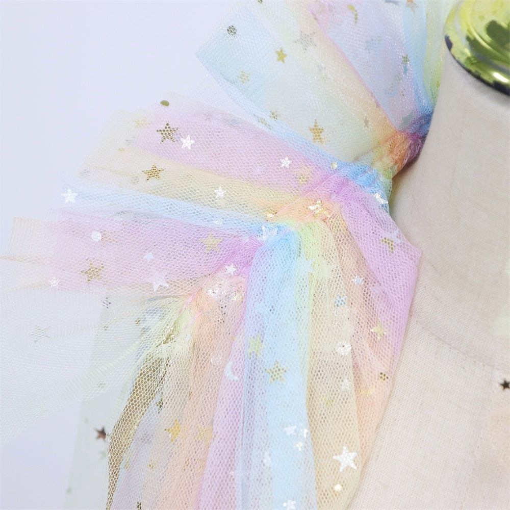 Prinsessen verkleedcape met Accessoires Regenboog