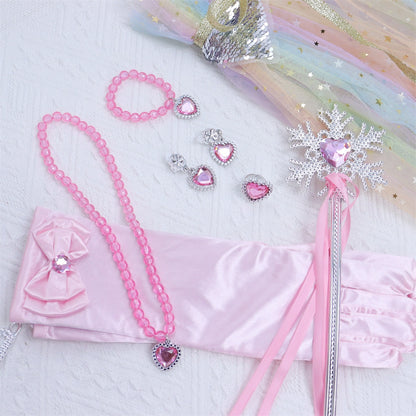 Prinsessen verkleedcape met Accessoires Regenboog