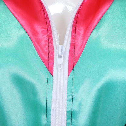 Retro Trainingspak Volwassenen Zwart met Neon Roze & Groen