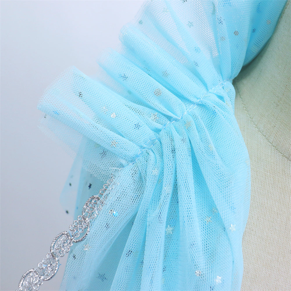 Prinsessen verkleedcape met Accessoires Blauw