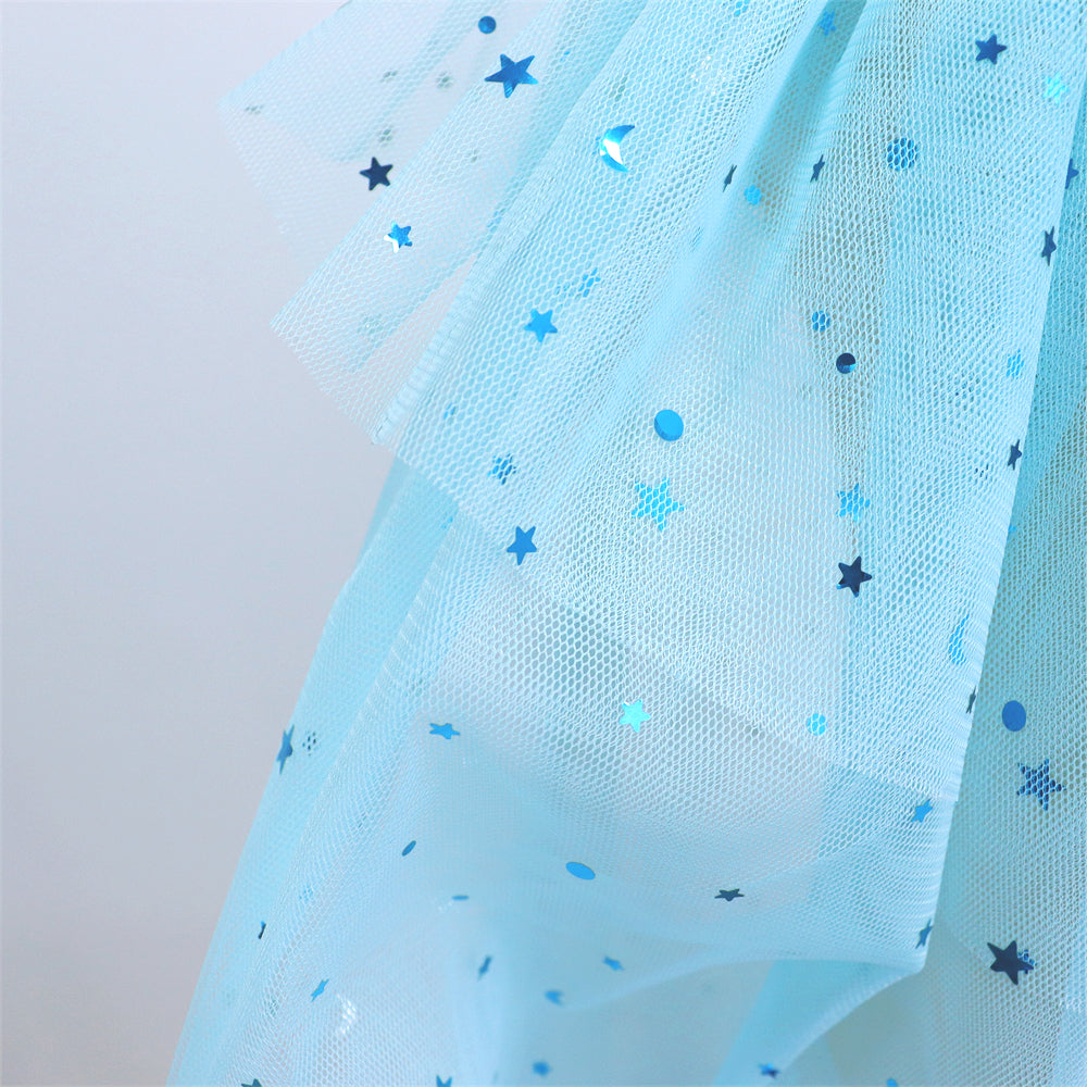 Prinsessen verkleedcape met Accessoires Blauw