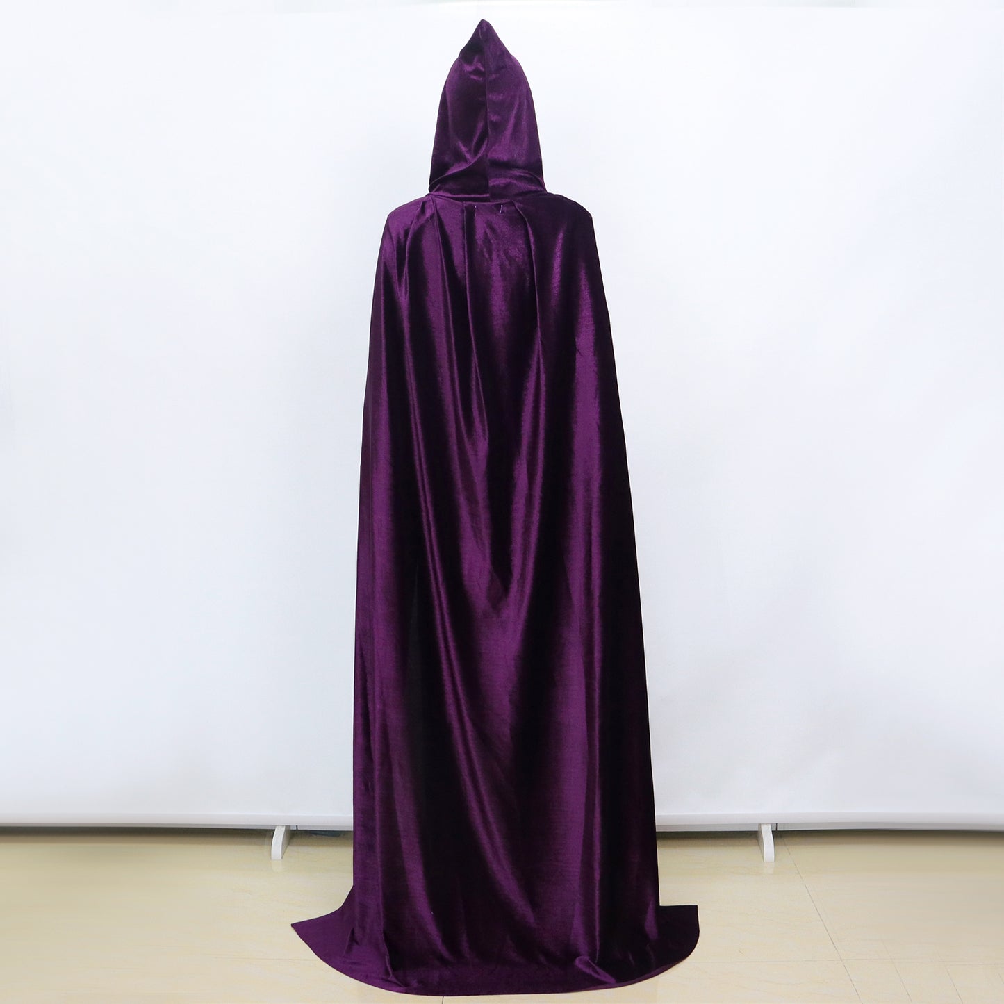 Luxe Mantel Volwassenen Met Capuchon - Donker Paars