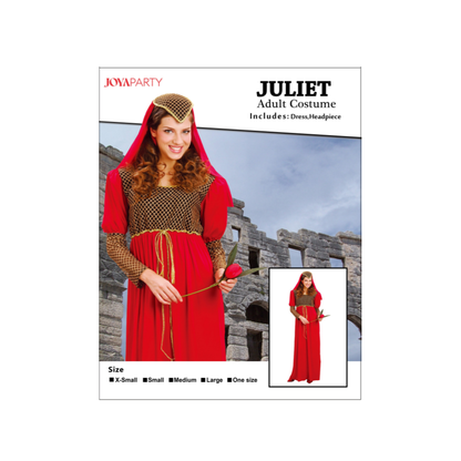 Juliet Middeleeuwse Jonkvrouw Jurk Dames