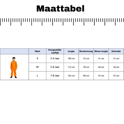 Verkleedpak Gevangene Oranje Jongens
