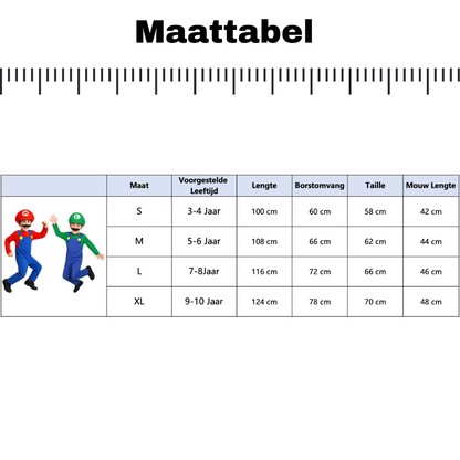 Luigi Verkleedpak Jongens