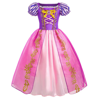 Rapunzel Prinsessenjurk meisje Korte Mouw