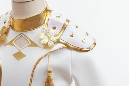 K-pop Demon Hunters Stijl Meisjes Verkleedset Zoey Wit/Goud
