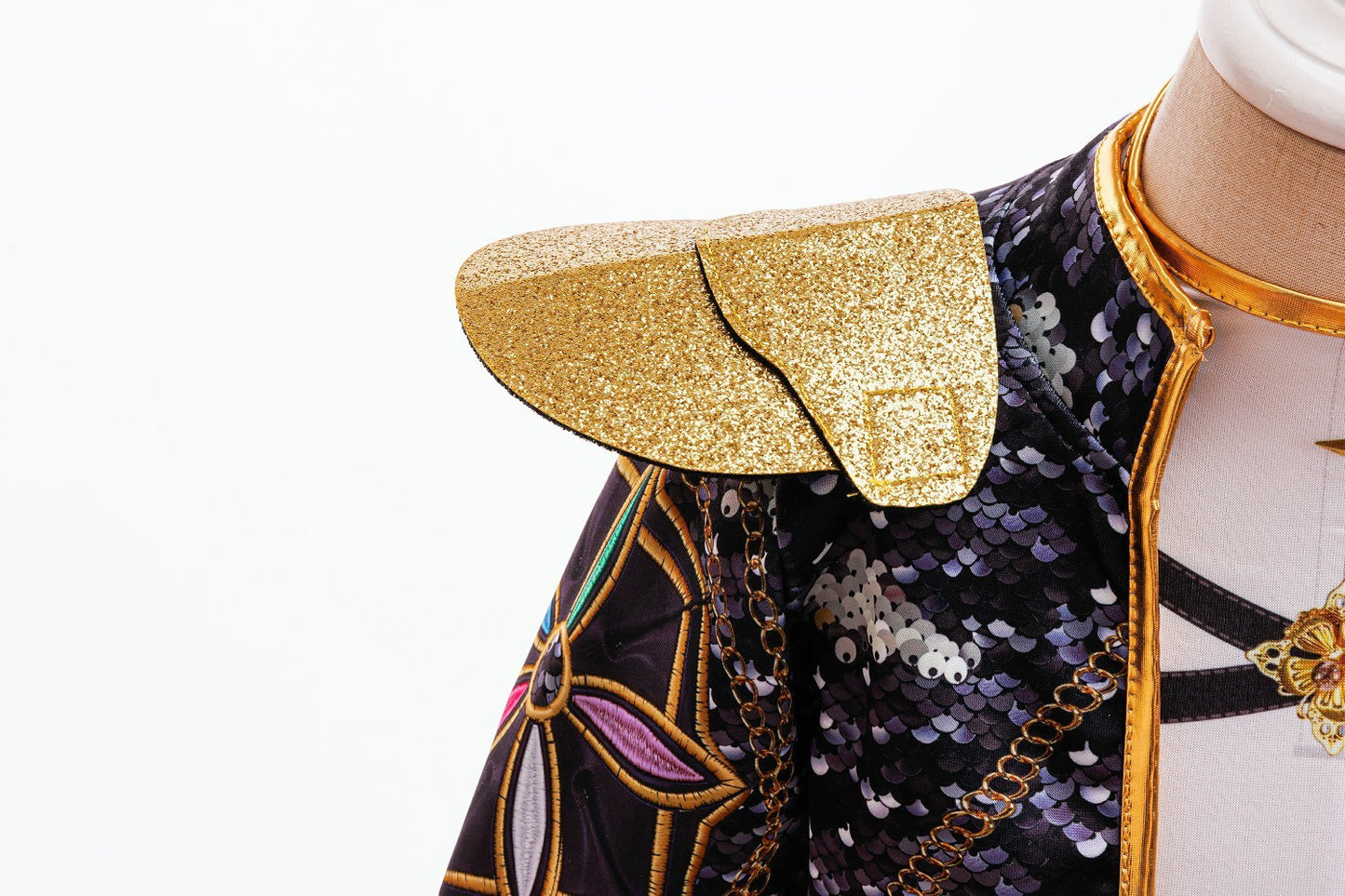 K-pop Stijl Meisjes Verkleedset Rumi Zwart/Wit Glitter