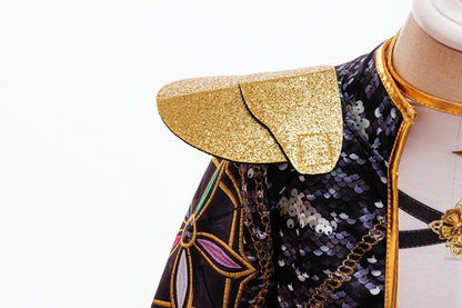 K-pop Stijl Meisjes Verkleedset Rumi Zwart/Wit Glitter