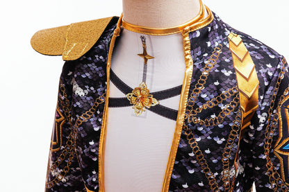 K-pop Stijl Meisjes Verkleedset Rumi Zwart/Wit Glitter