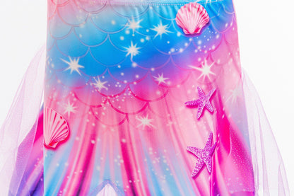 Zeemeermin Bikini Meisjes met Zeemeermin Rok Roze Blauw Paars