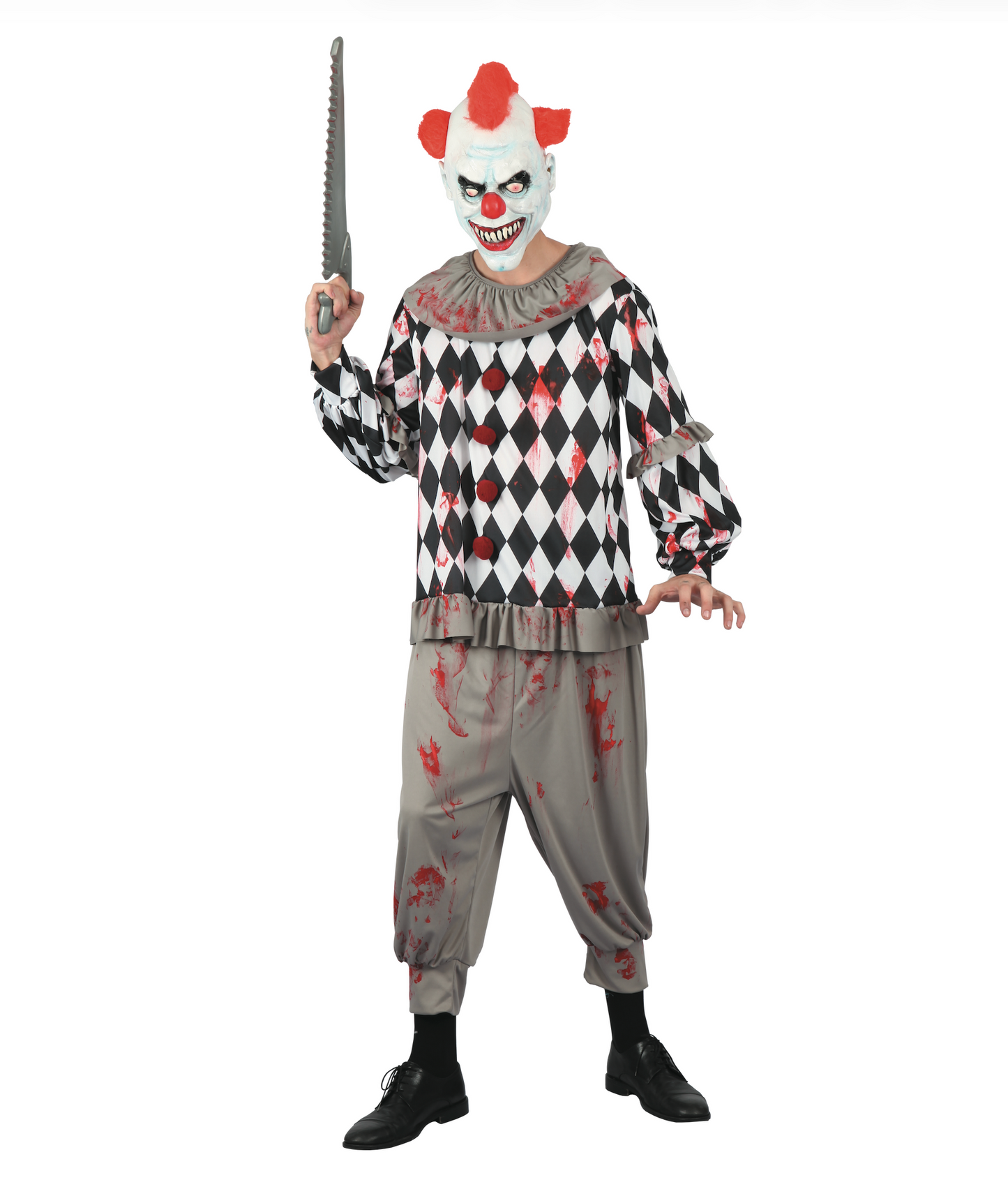 Creepy Horror Clown Kostuum Heren