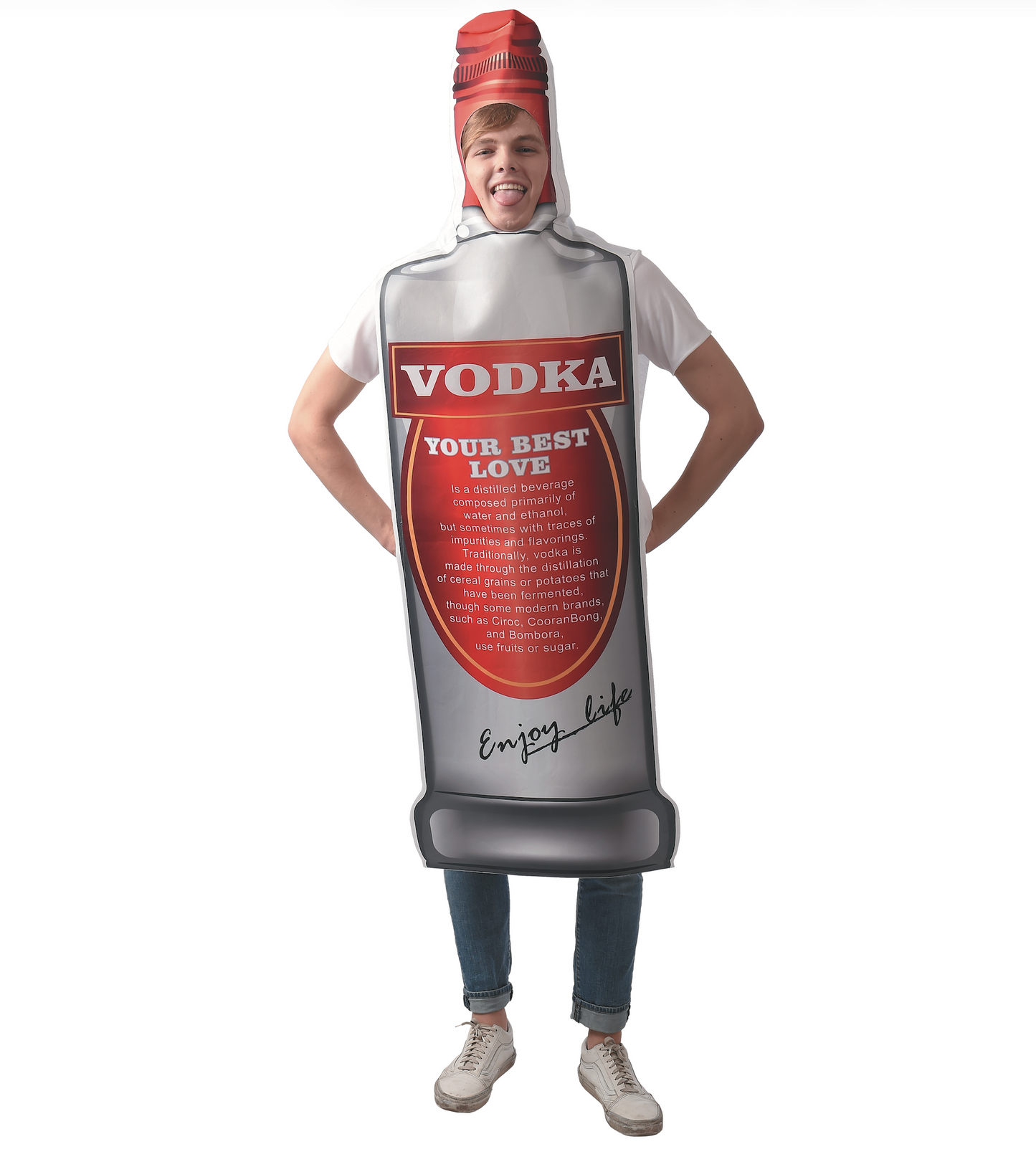 Vodka Fles Kostuum Heren