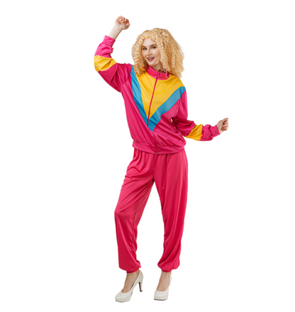80's Trainingspak Dames Roze