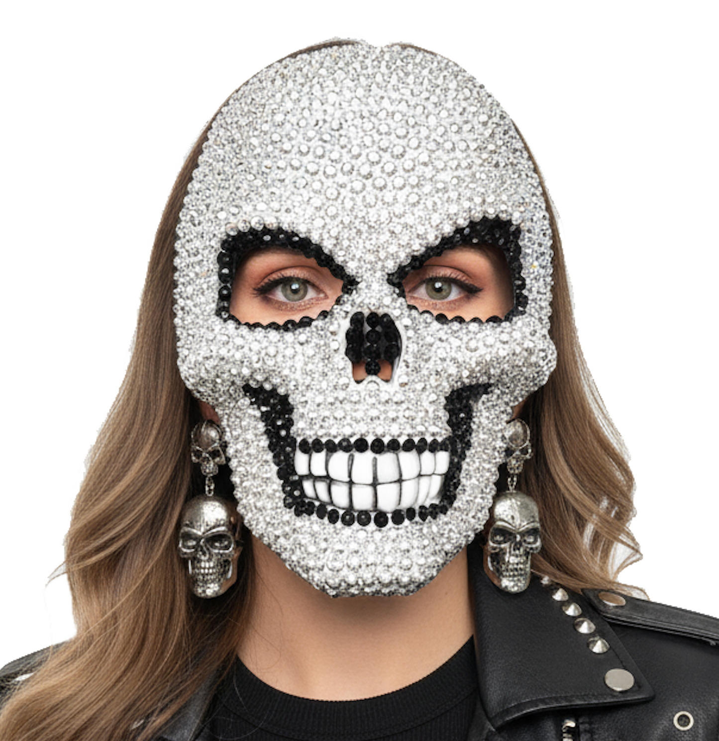 Bling Bling Skelet Masker Volwassenen