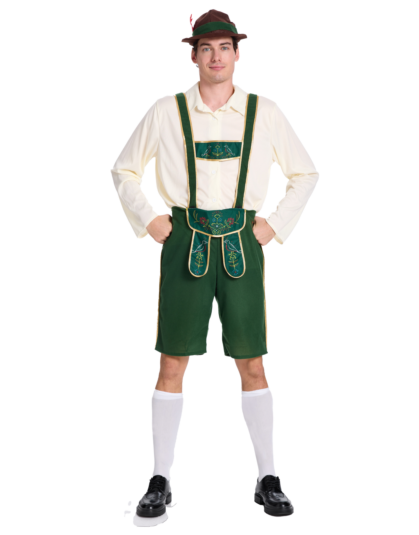 Oktoberfest Lederhosen Kostuum Heren Groen