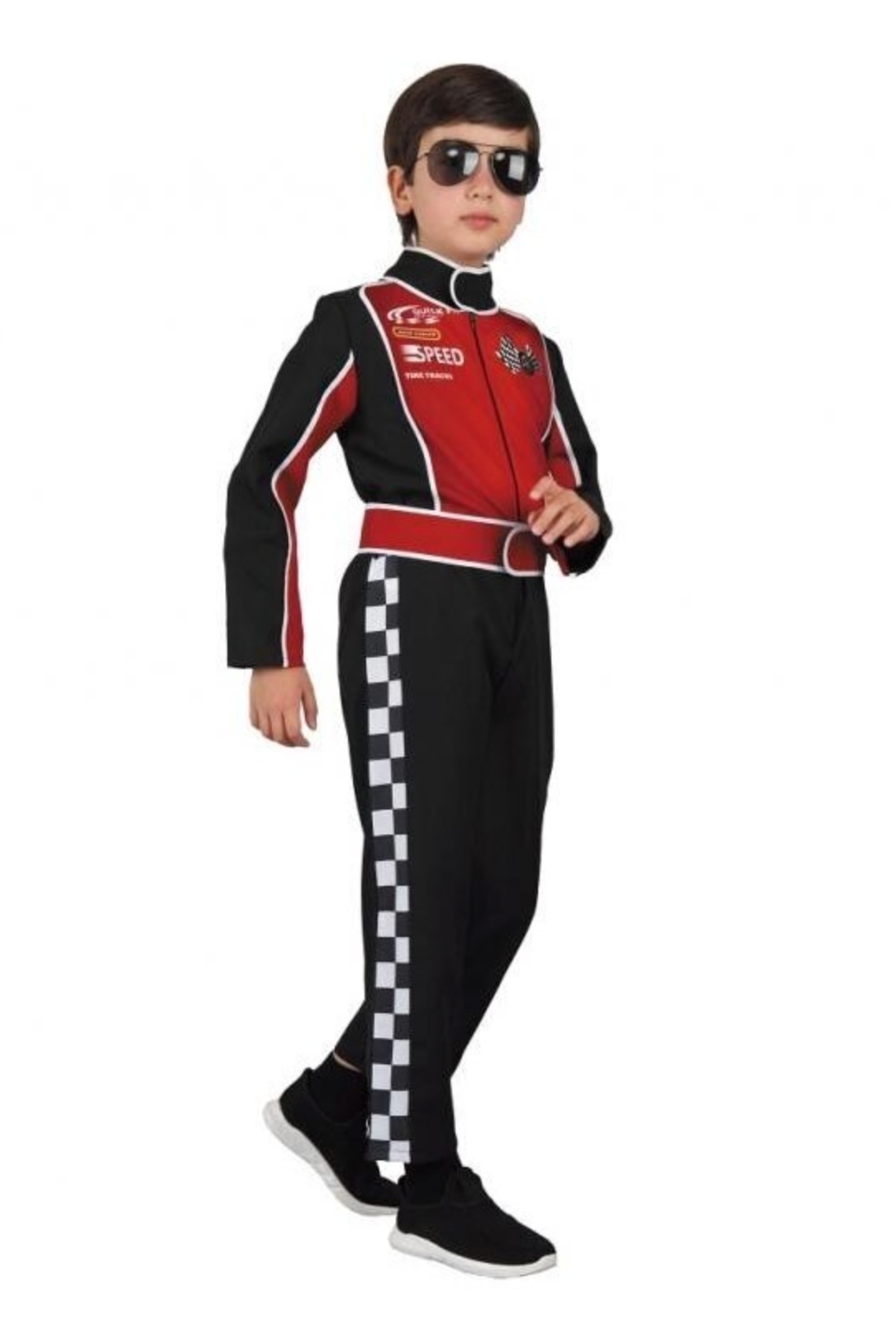 Formule 1 Coureur Verkleedpak Jongen Zwart