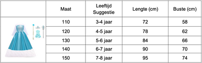 Blauwe Prinsessenjurk Meisje