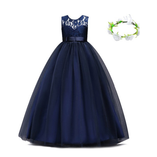 Communie jurk Meisje Blauw
