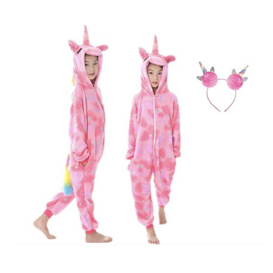 Unicorn roze Onesie huispak