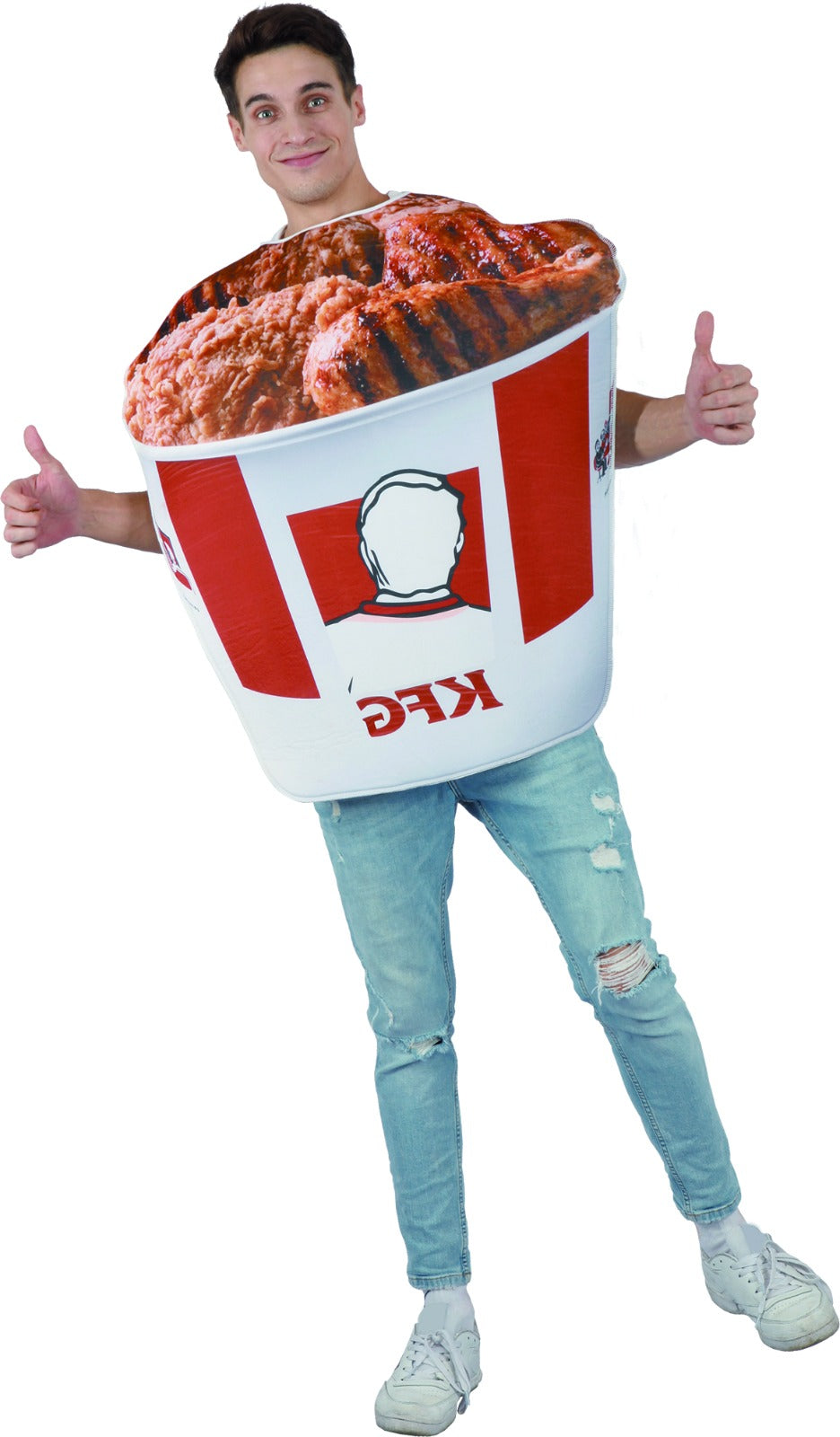 Fried Chicken Bucket Kostuum Heren KFC