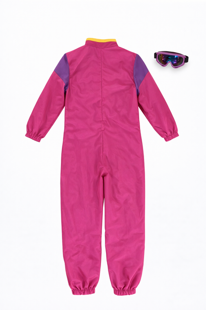 Retro Skipak Hard Roze Dames met Skibril