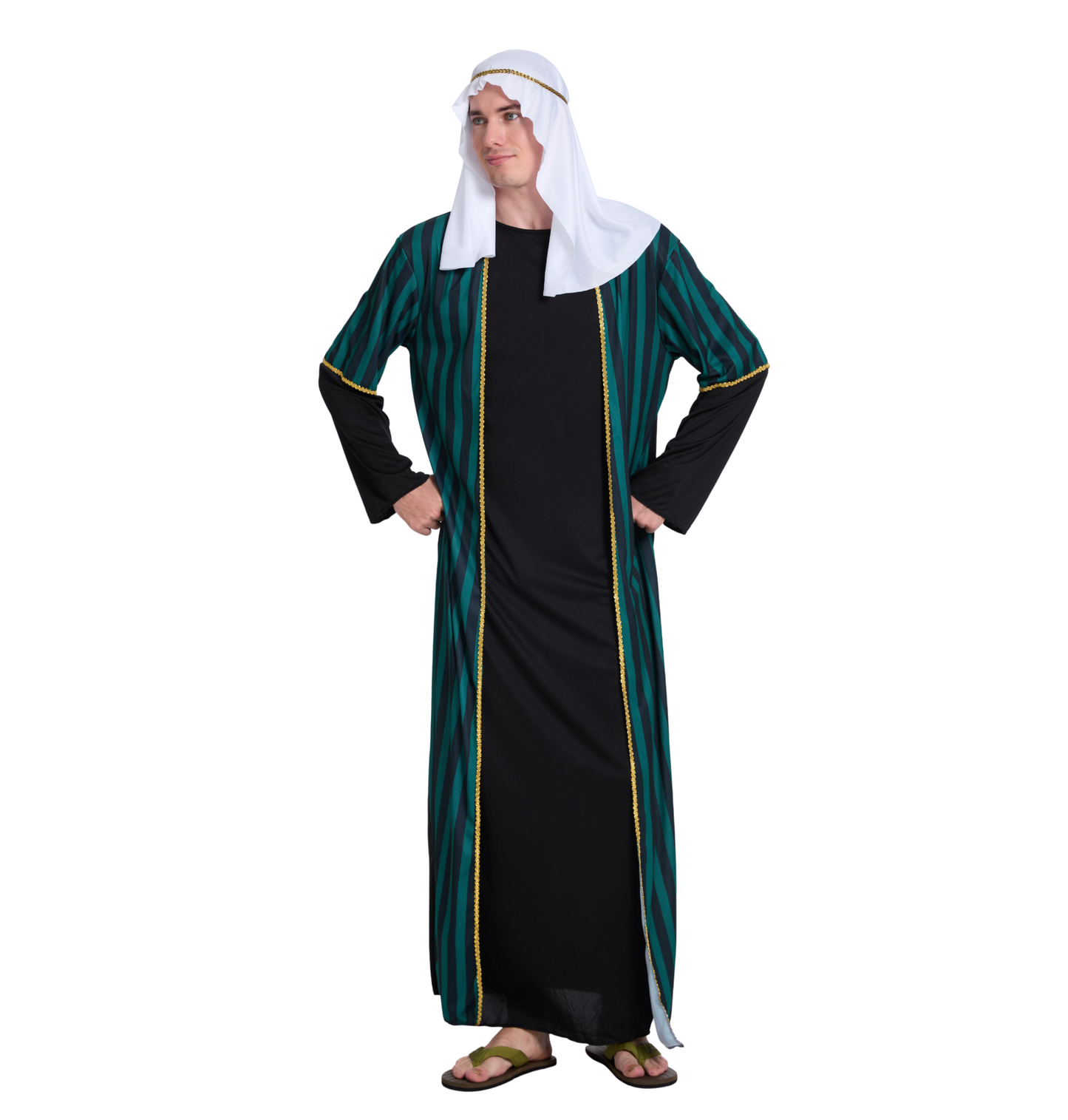 Arabische Sjeik Verkleedpak Heren Zwart/Groen