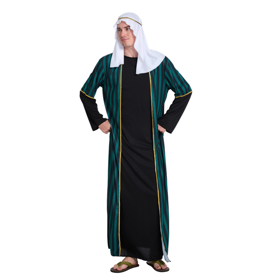 Arabische Sjeik Verkleedpak Heren Zwart/Groen