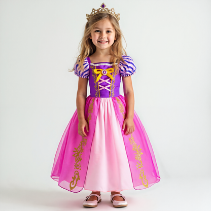 Rapunzel Prinsessenjurk meisje Korte Mouw