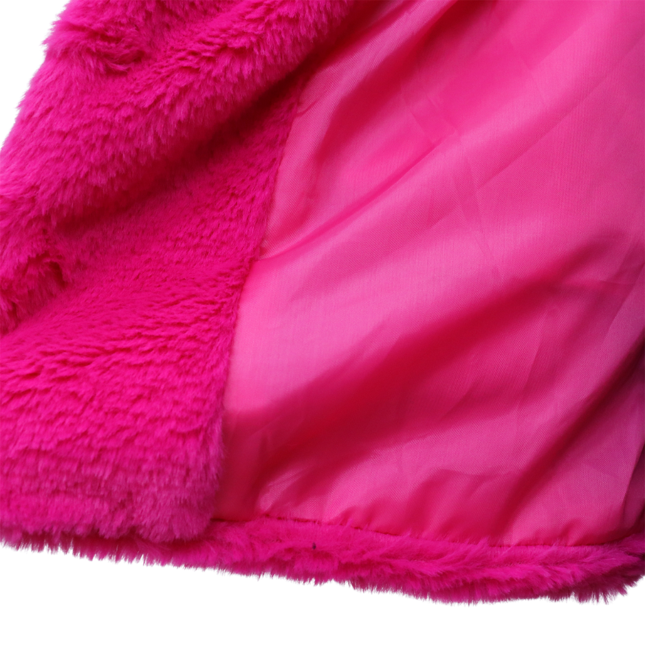 Roze Faux Bontjas voor Volwassenen