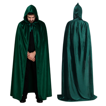 Luxe Mantel Volwassenen Met Capuchon - Donker Groen