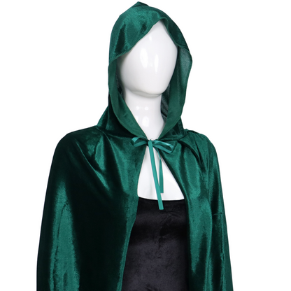 Luxe Mantel Volwassenen Met Capuchon - Donker Groen