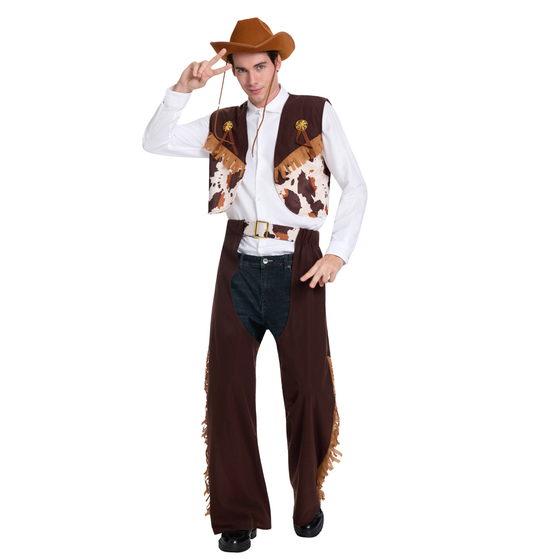 Cowboy Verkleedset Heren Vest & Chaps
