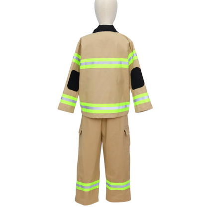 Brandweer kostuum kind Bruin Geel