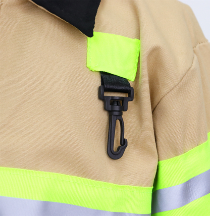 Brandweer kostuum kind Bruin Geel