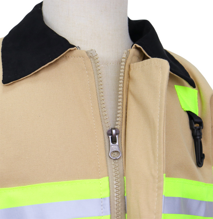 Brandweer kostuum kind Bruin Geel