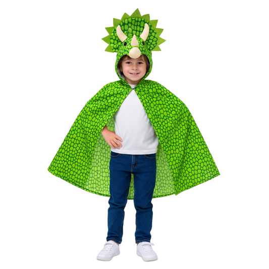 Verkleedcape Triceratops Jongens
