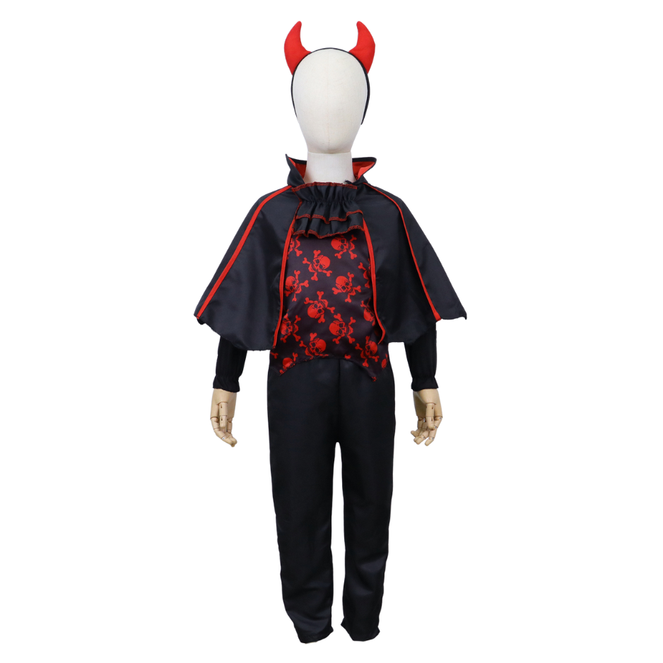 Vampier kostuum Jongens met Duivelsoren en Cape