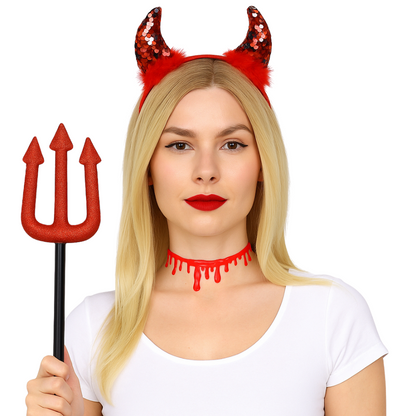 Duivel Accessoires Set Halloween 3-delig
