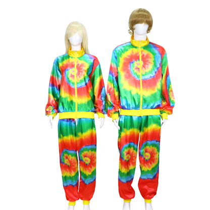 Tie Dye Retro Trainingspak Volwassenen