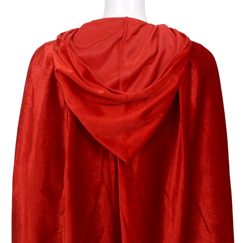 Luxe Mantel Volwassenen Met Capuchon - Rood