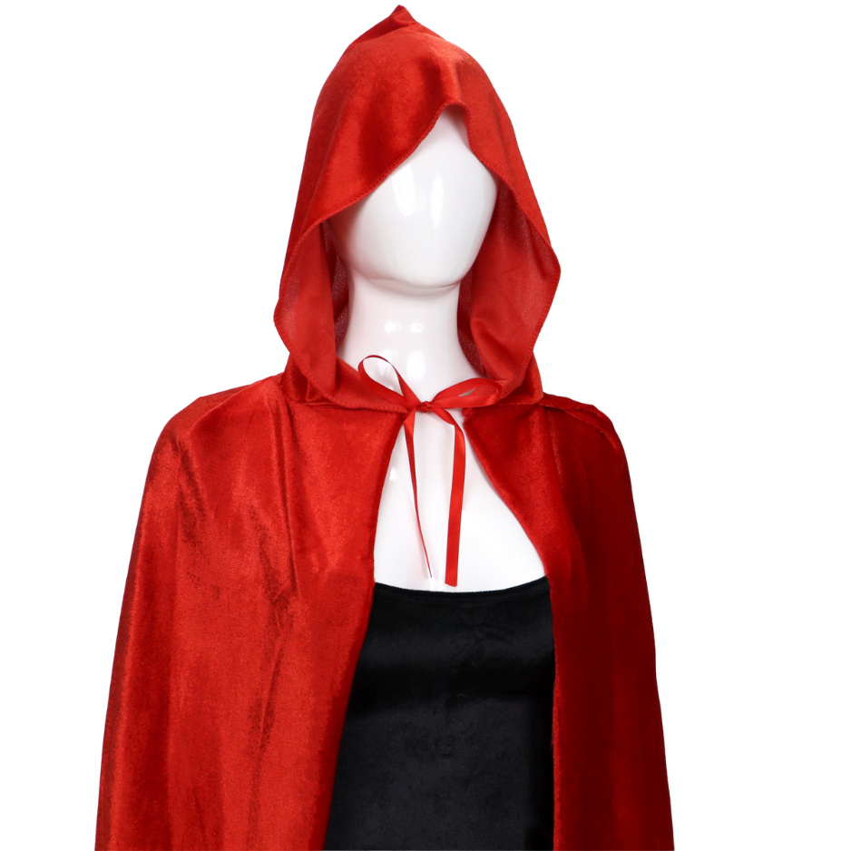 Luxe Mantel Volwassenen Met Capuchon - Rood