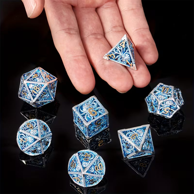 7 delige Metal Dice Set “Kraken's Crown”